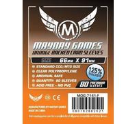 80 X Orange Card Sleeves 63.5mm X 88mm Mayday Premium