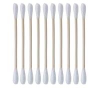 800 (4 x 200 pezzi) di cotton fioc sostenibili in bambù e cotone, 100% senza plastica, biodegradabili, vegani e sostenibili.