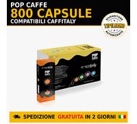 800 Capsule Caffè Pop E-Spritaly Miscela Intenso Compatibili Caffitaly