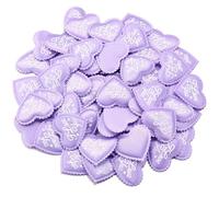 800 coriandoli multicolori da 3,5 cm con petali di cuori artificiali, matrimonio fai da te(Purple)