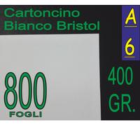 800 FOGLI CARTA CARTONCINO BIANCA COPERTINE BRISTOL X LASER INKJET A5 10,5x14,8