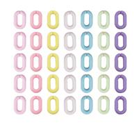 800 Pezzi Anelli di Collegamento Ovali per Catena in Acrilico | Colori Assortiti e Superficie Liscia, Leggeri per Creazioni Manuali, Borse e Manici Portafoglio
