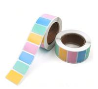 800 pezzi Etichette adesive colorate, etichette impermeabili autoadesive per scrivere a mano nomi, tag di identificazione, organizzazione e categorizzazione Etichette a quattro coloriCarta tessile