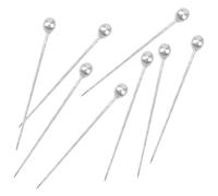 800 Pezzi Spilli da Sarta Testa in Vetro Bianco, 37mm Spilli Dritti per Cucito Sartoria, Aghi con Testa a Sfera per Bricolage, Gioielli, Decorazione, Artigianato e Patchwork