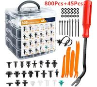 800 pz-100 pz Auto Kit Clip di Fissaggio Parafango Rivetto Clip di Plastica Auto Corpo Push Fermo Spille Rivetto Paraurti Porta Trim pannello di Riparazione