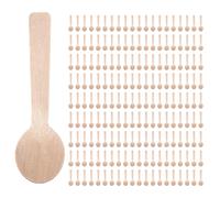 800 Pz Monouso Cucchiaio di Legno Gelato Cucchiaio Legno Occidentale Desse5363