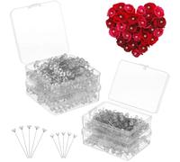 800 spille floreali per bouquet e artigianato, assortite 1,5 e 2 spille lunghe con strass, spille dritte con cristalli per matrimoni e progetti fai da te