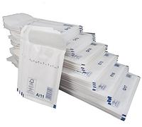 800 x Busta pluriball misura classica a/1 Dimensioni interne: 100 x 165 mm vp-group FSC carta kraft bianco