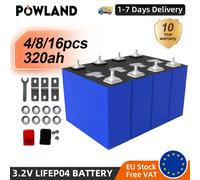 8000 cicli grado A 320Ah LiFePO4 batteria 3.2V ricaricabile litio ferro fosfato cella fai da te 12V 24V 48V RV EV furgoni Golf Cart