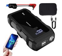 8000A Car Jump Starter Portable USB Fast Charge LED Light | Compact Vehicle Battery Starter with USB Charging and LED Modes, Designed for Cars, Motorcycles, Trucks, Camping an