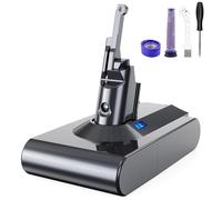 8000mAh Batteria per Dyson V8 Absolute SV10, Batteria di Ricambio per Dyson Animal Fluffy Absolute Aspirapolvere con 2PCS Pre Filtri