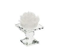 8003581283819 SET PORTACANDELA CRISTALLO 8,5CM CON CANDELA ROSA