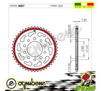 8007 CORONA IN ACCIAIO SILENT OGNIBENE 45 DENTI