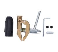 800A Brass Welding Ground Clamp | 32mm Opening with Rubber Sleeve | Oxidation Protection for Argon Arc/Submerged Arc/Welding Applications | Heavy Duty Sturdy Construction