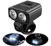 800LM T6 LED faro per bicicletta 1200mAh USB ricaricabile MTB lampada anteriore per bici 5 modalità abbagliante fascio basso manubrio bici torcia elettrica Black