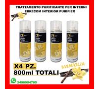 800ML ERRECOM IGIENIZZANTE 4 DEODORANTI SPRAY AUTO AL PROFUMO DI VANIGLIA