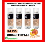 800ML ERRECOM IGIENIZZANTE 4 DEODORANTI SPRAY AUTO ALLA PESCA DA 200ML