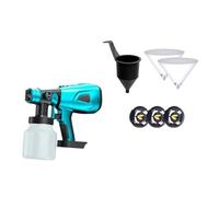 800ML Spruzzatore Di Vernice Senza Fili Pistola A Spruzzo Elettrica Controllo Del Flusso Aerografo Con Rivestimento In Acciaio For Mobili Automatici For Batteria 18V