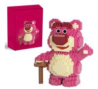800PCS Cartoon Nano Building Block Mini DIY Building Blocks per bambini, Strawberry Bear Building Block Toy Particelle di plastica Miniature Building Blocks Puzzle, Toy Fun Building Blocks Regalo