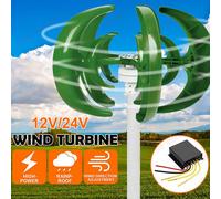 800W 12V 24V DC Verticale Assi Turbina Eolica Generatore W/ carica Controllore