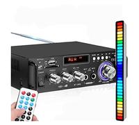 800W Amplifie Home Amplificatori Audio Bluetooth Amplificatore Amplificatore Subwoofer Amplificatore Home Theater Sound System Amplificatore Amplificatore Professionale(Amplifier and light)