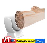 800W Electric Heater Quiet Space Heater for Home Office Dorm Room (White) IT