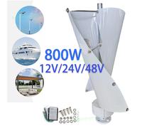 800W Vertical Axis Generatore per turbina eolica 12V/24V/48V Controller Windmill