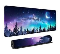 800x300mm Tappetino Mouse Gaming con Bordi Rinforzati e Superficie Impermeabile Design Galassia Cielo Stellato Mousepad per PC Laptop con Base in Gomma Naturale Antiscivolo XL