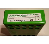 80109 Redding 2-DIE Lunghezza Intera Die Set - 222 Remington - Nuovo - Free Ship