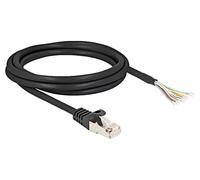 80206 Patch cord S/FTP cavi, spina RJ50 2 m PVC nero 26AWG DELOCK