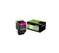 TONER ORIGINALE LEXMARK 80C20M0 MAGENTA 802M per SERIE CX310 , CX410 , CX510