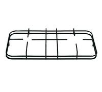8033266102005 ************ NAR DI GRIGLIA PER CUCINA A GAS 2 FUOCHI SMALTATA NERA CM 45,4 X 24,5NO ORIGINALE P 3653