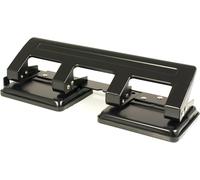 8036554 - Perforatore a 4 Fori Con Guida, per 20 Fogli, Colore: Nero