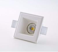 804 faretto Isyluce quadrato di gesso da incasso a soffitto a scomparsa gu10 220