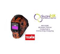 Maschera Automatica saldatura casco STREAM FLAME MMA/MIG-MAG/TIG TELWIN 804235