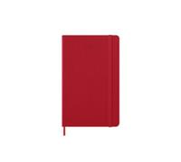 Moleskine Agenda Giornaliera 2027, Planner 12 Mesi Con Copertina Rigida e Chiusura Elastica, Formato Large 13x21 cm, Colore Rosso Scarlatto