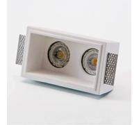 808 faretto Isyluce quadrato di gesso da incasso a soffitto scomparsa gu10 220v