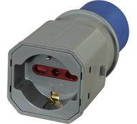 80863 Adattatore Spina a 3 Poli Industriale, Grigio