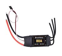 80A Brushless ESC Speed Controller, Electronic Speed Controller con Protezione Basso Voltaggio, per Modelli RC 2-6S, Compatibile con Aerei e Elicotteri