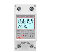 80A Carico 1 Fase 2 Fili Display digitale LCD Wattmetro Consumo energetico Energia kWh Contatore elettrico AC 230V 50Hz for uso domestico(StyleB)