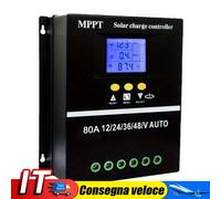 80A MPPT Solar Charge Controller 12V/24V/36V/48V Solar Panel Regulator IT