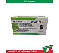 80C2HYE LEXMARK 802HYE TONER GIALLO