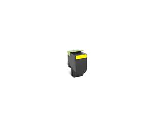 80C2HYE Lexmark Yellow toner, 3000 pages, compatible with CX410de / CX410dte / C