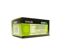 CX410de Lexmark 80C2SC0 toner ciano Originale 802SC