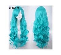 80CM 31 '' Lunghe parrucche ondulate Resistente al calore Capelli sintetici Donne Universale anime Cosplay Parrucca Accessori costume Parrucche da festa + Cappellino JF80-9