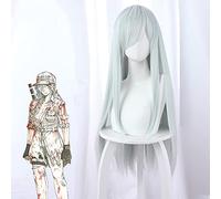80cm Cells at Work Parrucche cosplay Parrucca cosplay lunga resistente al calore Capelli sintetici Halloween Cosplay Prop Parrucca + cappuccio per parrucca