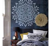 80cm Huge Giant Mandala Indian Arabic Ethnic Round Stencil Stencil Per Pareti Grande Vernice Grande Modello Riutilizzabile Decor Mandala Pavimento Decorazione Cornici Mobili I Semi Parete