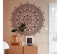 80cm Huge Giant Mandala Indian Arabic Ethnic Round Stencil Stencil Per Pareti Modello Grande Decorazione Riutilizzabile Pavimenti Modelli Di Piastrelle Modello Di Mobili Mandala Parete Di