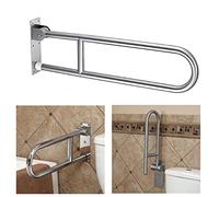 80cm Maniglione Ribaltabile da parete, Barra Di Sostegno Per WC, Maniglioni per Handicap pieghevole Maniglie di sicurezza antiscivolo Barra di supporto per WC da bagno per anziani e disabili