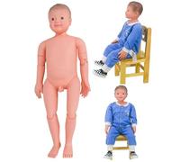 80cm Realistic Baby Doll for Teaching & Nursing Training - Movable Limbs Infant Care Simulation Model (Boy)